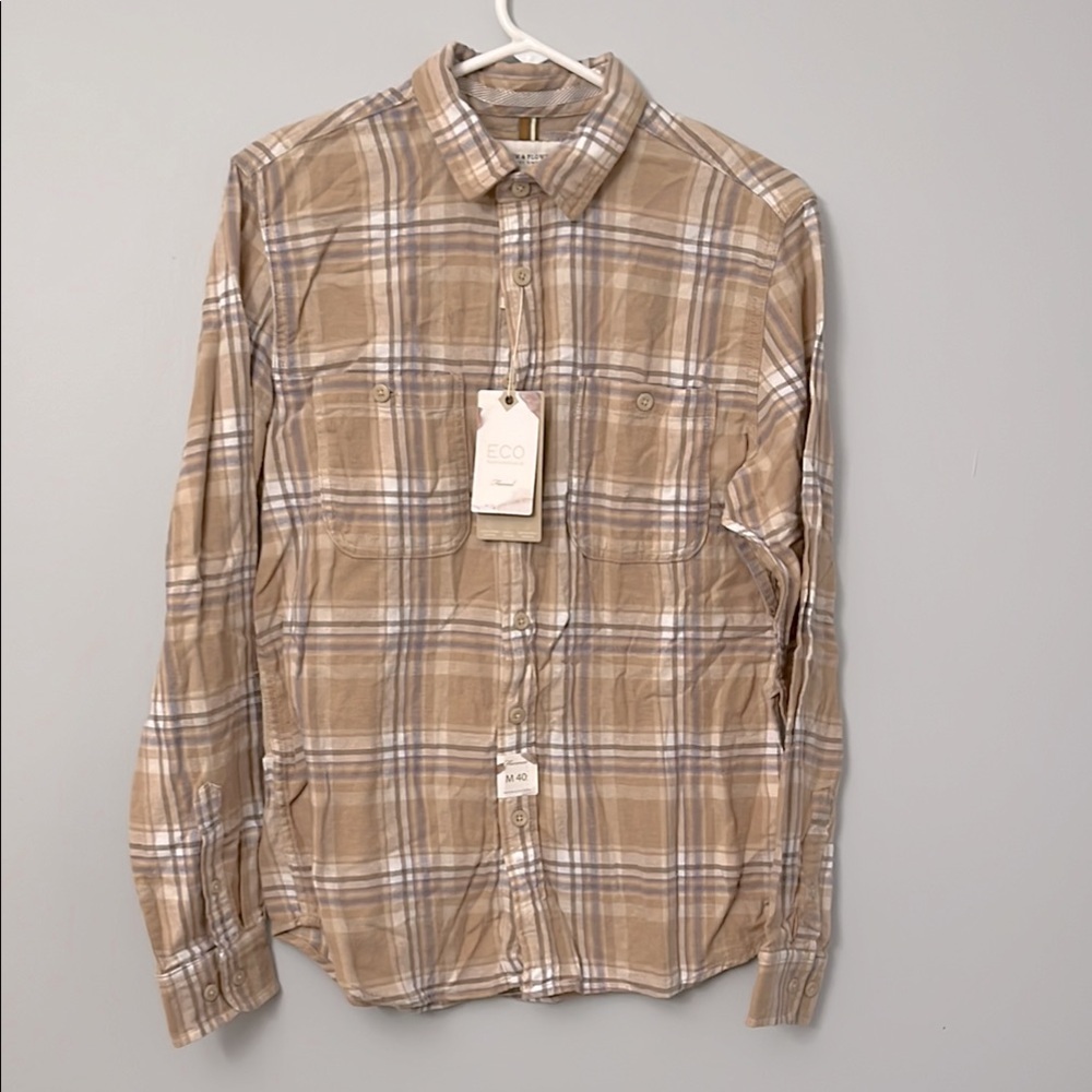 Soft Denim & Flower flannel shirt